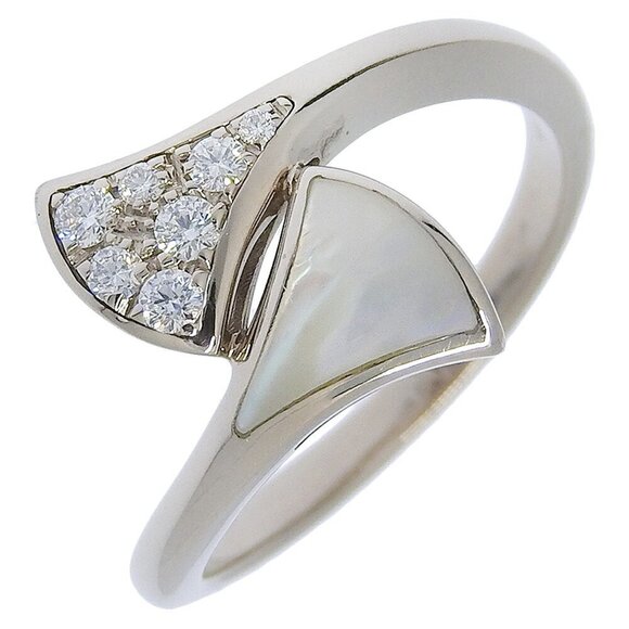 BVLGARI 18k White Gold Diamond Ring - Picture 1 of 6